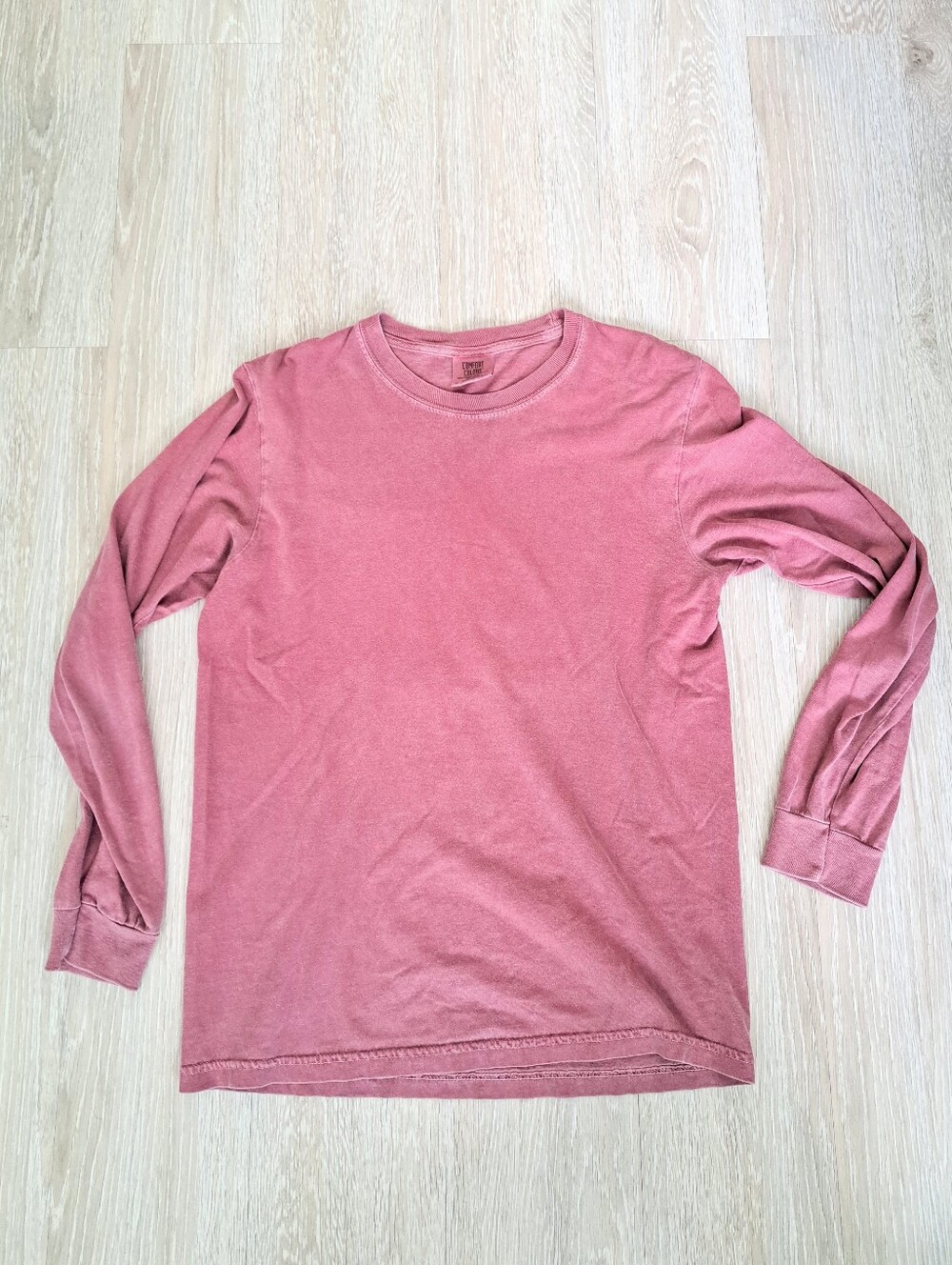 Comfort Colors Dusky Rose Long-Sleeve Men's Shirt Sz S